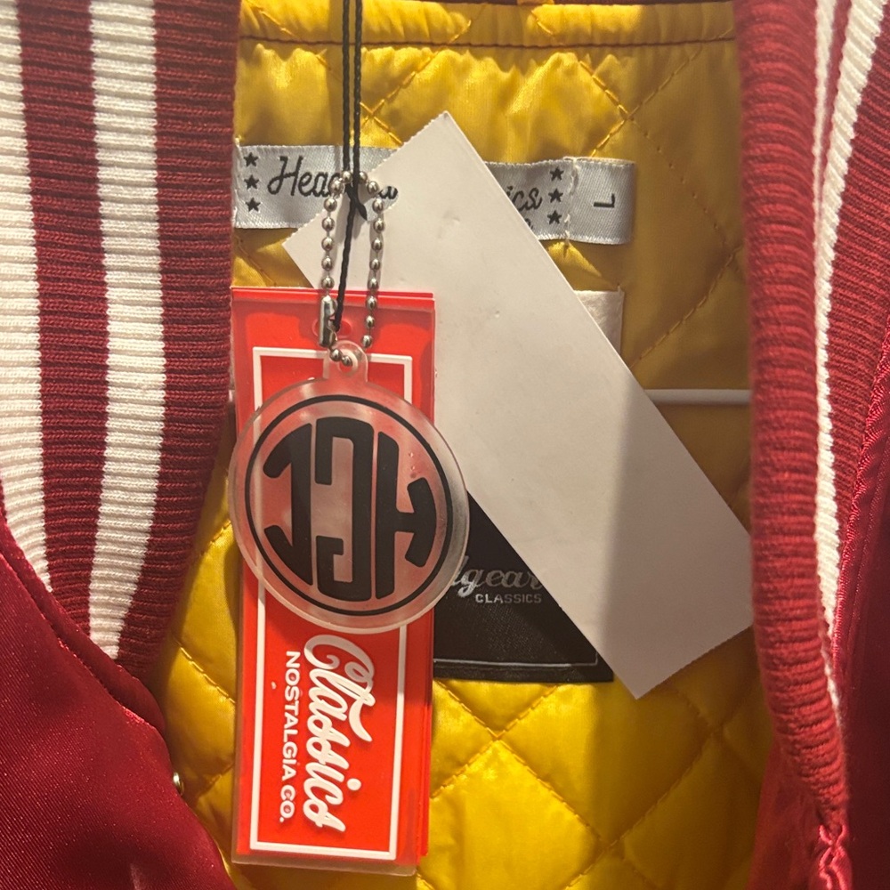 Lower Merion Maroon Bomber Jacket - Picture 3 of 5